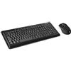 Vultech KM-850W Kit Tastiera e Mouse Wireless, 1600 DPI Regolabili, 2.4 GHz, Nero