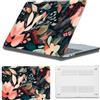 HLAAJJX Custodia Compatibile con MacBook Pro 13 2008-2012 (A1278) | Protezione Copertina Case in Plastic per MacBook Pro 13,3 Pollici Cover con CD-ROM, Floreale Scuro