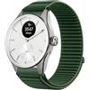 GIOPUEY 20mm Cinturini Compatibile con Withings ScanWatch 2 42mm/Nova 42mm, Nylon Traspirante Sport Loop Cinturino in Morbido Nylon Intrecciato Strap Band - Darkgreen