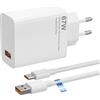 MKnenaJn 67W Xiaomi Caricatore da Parete Rapido Quick Charge Xiaomi 14 13 12 12t 12s Pro Lite Redmi Note K60 K50 11 11s 12 Pro Plus Poco F5 X5 F4 X4 GT Black Squalo 4 5 2M 6A Tipo C Cavo Mi Turbo