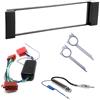 Sound Way Kit Montaggio Autoradio, Mascherina 1 DIN, Cavo Connettore ISO, Chiavi di Smontaggio, Adattatore Antenna compatible con Audi A3 /A6, Seat Toledo/Leon