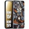 CUSTOMIZZA - Custodia cover nera morbida in tpu compatibile per Oppo Reno 15 F - Reno 15 FS drago giapponese tattoo japan dragon