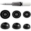 CYUXING 6pz Puntali Silicone per Samsung Galaxy Buds 4/3 Pro, Ricambio Morbido | Con scudo antipolvere, compatibile con custodia. Taglie S/M/L nere. Per Galaxy Buds 4 Pro (2026) & 3 Pro (2024)