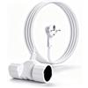 Connextion Cavo di prolunga da 1,5 m con doppia presa Schuko | Per cucina, ufficio, casa, esterni, IP20, bianco, 16 A/250 V, massimo 3500 W, maschio-femmina