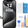 LL TRADER Schermo per iPhone 12 Mini LCD 6,4'' e Kit di Riparazione A | Display FHD con 3D Touch e Digitalizzatore, Dotato di Nastro Adesivo Impermeabile e Pellicola Protettiva