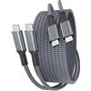 BASESAILOR Cavo USB C a USB C 60W rapida per Samsung S26 S25,1M 2Pack | Cavo ricarica rapida Tipo C per iPhone Duo 18 Air 17 16e 16 15 Pro Max Plus,Galaxy S24 S23 S22,Z Flip Fold,Tab S10,Pixel 5-10
