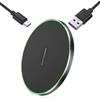 SureFly Caricabatterie wireless rapido da 35 W, caricatore a induzione universale compatibile con 16/15/14/13/12 Pro Max, Samsung Galaxy S25/S24/S23/S22/S21 Ultra, AirPods Pro, Wireless Charger con cavo USB-C
