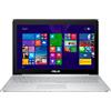 Asus Zenbook PRO UX501JW-FI177H Notebook 39,6 cm (15,6 pollici) (Intel Core i7 4720HQ, 3,5 GHz, 16 GB di RAM, 1TB + SSD da 128GB, NVIDIA GTX 960, Win 8.1), Argento
