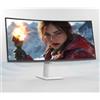 LG Smart Monitor 34U601SA-W 34 Pollici curvo - Piastrella VA risoluzione QHD (3440 x 1440), 5ms GtG 100Hz, HDR 10, sRGB 99% (CIE1931), inclinabile