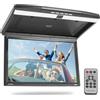 Pyle Monitor ribaltabile per sedile posteriore auto, schermo da 15,6 pollici, schermo HDMI USB Micro SD con trasmettitore FM IR per bambini, sedile posteriore, camper, viaggi