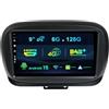 MISONDA 6G+128G Autoradio Android 15 per Fiat 500X (2014-2020) con DAB+/HDMI/4G/Carplay/DSP/WIFI/RDS