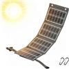 funfunfly Pannello solare portatile da 30W, caricatore pieghevole per con USB-A, impermeabile IP67, pannello solare monocristallino, per campeggio