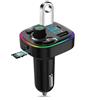 X&X Trasmettitore FM Bluetooth per auto, adattatore wireless Bluetooth con chiamate in vivavoce, radio FM, supporto USB e scheda TF, ricevitore audio