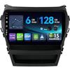 MISONDA MSD 6G+128G - 9 Pollice Autoradio Per Hyundai IX45 Santa Fe (2012-2018) | Android 15 GPS Navi Radio | Carplay Android Auto Volant Dual Band WiFi DSP DAB Bluetooth | Telecamera MIC | Octa-Core 2 Din