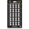 POWEROWL 40 Batterie Alcaline a Bottone LR1130 AG10 da 1,5 V per Orologio | Utilizzato principalmente in vari piccoli dispositivi elettronici, come orologi, calcolatrici, giocattoli, ecc.