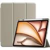 ProCase Cover per iPad Air 13 Pollici M4 2026/M3 2025/M2 2024 | Custodia Smart con Supporto Ricarica Pencil 2, Leggera con Auto Sleep/Wake -Starlight