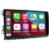 Loddery Autoradio per VW GOLF 5 6 Passat Polo con Wireless Carplay Android Auto | 2+64G Android 14 9 pollici Touch Screen Stereo Radio Lettore Multimediale con navigazione GPS FM RDS SWC Bluetooth WiFi