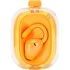 Plyisty Auricolari Con Clip, Cuffie Wireless Bluetooth 6.0 Con Microfono, Cancellazione Attiva Del Rumore, Custodia Di Ricarica, Cordino Per Un Facile Trasporto, Per Allenamenti (ORANGE)