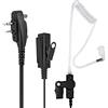 Accessoryway Auricolare acustico a 2 pin con microfono PTT per radio ICOM IC-F4011 IC-F3011 IC-F3001 IC-F4001 IC-F3013 IC-F1000 IC-F2000 IC-F3 IC-F4 IC-F24S IC-F43TR radio bidirezionale