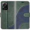 BoxTii Cover per Xiaomi Poco X5 PRO 5G / Redmi Note 12 PRO 5G, Custodia in PU Pelle Portafoglio, Magnetica Cover a Libro con Slot per Schede per Xiaomi Poco X5 PRO 5G, Verde