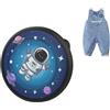 Dingfeiyu Airtag Holder Hidden, Custodia Airtag Nascosta con Spilla per bambini, anziani, animali domestici, zaini, bagagli