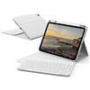 KVTVOU Custodia con tastiera per iPad Air 11 M4/M3/M2 e Air 5/4a Gen | Tastiera Bluetooth magnetica rimovibile, in morbido TPU, antiurto, con portapenne, layout QWERTZ, Auto Wake/Sleep, grigio