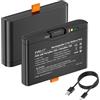 Palogreen 2 batterie da 4800 mAh 600 per JBL Partybox Stage 520, Partybox Stage 720, JBL Boombox 4 - PD 30 W, batteria a ricarica rapida con uscita USB/ingresso USB