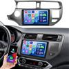 OiLiehu 4G+128G Android 15 Radio doppio DIN con Wireless CarPlay Android Auto per Kia Rio 2012-2015, schermo 9 pollici Incell con Mirror Link Bluetooth FM RDS GPS WiFi SWC EQ telecamera posteriore