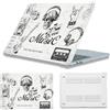 HLAAJJX Custodia Compatibile con MacBook Air 13 2010-2017 (A1369/A1466) | Cover Rigid Protettivo Guscio Rigido Case in Plastica per MacBook Air da 13,3 pollici, Teschio Musicale