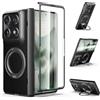 Eastcoo Custodia magnetica per Motorola Razr Fold 2026, compatibile con Mag-Safe, protezione per cerniere, supporto ad anello girevole a 360°, con pellicola protettiva integrata per lo schermo, materiale PC