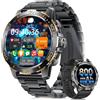 LIGEMI EF21 -A Orologio Smart Militare Uomo 1,43 AMOLED | Batteria 800mAh, IP68, Chiamate Bluetooth, 120+ Modalità Sport, Frequenza Cardiaca & Ossigeno nel Sangue