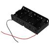 Smallterm Clip a molla nera 4 x 1,5 V D dimensioni batterie custodia porta batterie