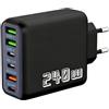 Toolivex Caricatore USB-C 240W Multi-Port 3USB-A + 3USB-C | Ricarica Ultra Veloce PD QC PPS, Ricarica Rapida QC5.0, Compatta per iPhone, Samsung, Tablet, Auricolare Ufficio & Viaggi