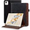 ONETHEFUL Custodia Protettiva per Honor Pad X9a 11.5 (2025) | in Pelle PU | Apertura Magnetica a Coperchio | Supporto Regolabile | 2 Slot per Carte | Sveglia Automatica | Nero