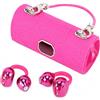 Doni Bomboniere 1 pz Auricolari a Clip Wireless Open Ear con Custodia a Borsetta Cuffie Bluetooth con Microfono e Riduzione del Rumore per Sport Palestra Corsa Ciclismo Viaggio e Lavoro (Fucsia)