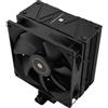 Thermalright TR Assassin Spirit 120 EVO DARK CPU Cooler Nero, 120mm PWM Quiet Fan CPU Air Cooler, AGHP 4th Technology, Supporto Intel LGA1700/1150/1151/1200, AMD AM4 AM5, Raffreddatore per computer