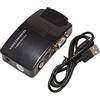Trjgtas Adattatore AV a VGA RCA VGA Convertitore PC RCA Composito S-Video AV Ingresso a PC VGA LCD Uscita Convertitore Switch Box