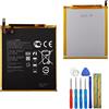 E-yiiviil Batteria di ricambio HB2899C0ECW compatibile con Huawei MediaPad M3 8.4 BTV-W09, MediaPad T5 Tablet 10.1 con strumenti