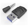 GOZAR Trasmettitore audio Bluetooth, adattatore per PC, ricevitore per cuffie wireless, compatibile con PS5/PS4/PC