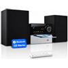 MAITE Impianto Stereo Casa Bluetooth, Lettore CD Musica con Casse da 30W RMS