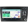 YUNTX Android 14 2 Din Radio con navigazione per Audi A4 (B6/B7) | Seat Exeo: [Integrato CarPlay/Android Auto/DSP/GPS]-IPS 2.5D 7"Touch screen-DAB/Bluetooth 5.0/WiFi/Controllo del volante/USB