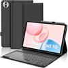FOGARI Tastiera per Honor Pad 10 12,1 pollici 2025 | Custodia Honor Pad 10 con tastiera spagnola Ñ tastiera retroilluminata Bluetooth per tablet Honor Pad 10 12,1, nero