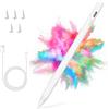 KARFUN Penna per iPad con Ricarica Rapida, Palma Rejection Penna Stilo | Compatibile con Apple iPad 11/10/9/8/7/6/A16, iPad Pro 11/12,9/13, Air 3/4/5, Mini 5/6 (2018-2026) Upgrade, Bianco