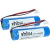 vhbw 2x batteria sostituisce 128000894, RBP-GM40 per lettore di codici a barre, POS (3400mAh, 3,7V, Li-Ion)