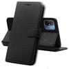 PHONILLICO Cover per Xiaomi Redmi 12C - Custodia Nera Portafoglio con Chiusura Magnetica Porta Carte Antiurto e Protezione Completa