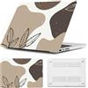 HLAAJJX Custodia Compatibile con MacBook Air 12 pollici 2010-2017 (A1534/A1931) | Copertina Case Dura Protettiva in Plastica per Macbook Air 12 con Retina Display, Fiori Marroni