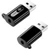 QIANRENON CTIA - Adattatore da USB a jack da 3,5 mm per cuffie USB maschio a 1/8 TRRS femmina, convertitore audio standard US TRRS da 3,5 mm, compatibile con TRS, per PC, laptop, HiFi, 2 pezzi