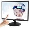 Eoulyee Monitoraggio touch screen da 20 pollici, telecamera CCTV Monitor | Multifunzione compatibile con BNC, HDMI, VGA, AV, interfaccia di ingresso USB, monitor computer LCD 1600 x 900 Full HD