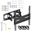 ARLI Supporto da parete per TV da 32-70, completamente mobile, orientabile e inclinabile, supporto VESA estensibile e girevole, portata fino a 40 kg, per TV LED, LCD, OLED e curvo