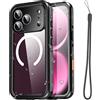 AICase per iPhone 18 Pro Max Custodia Impermeabile Trasparente con MagSafe | Impermeabile/Antineve/Antipolvere/Antiurto,Protezione Integrale a 360° IP68,Cover Subacquea Completamente Sigillata_1